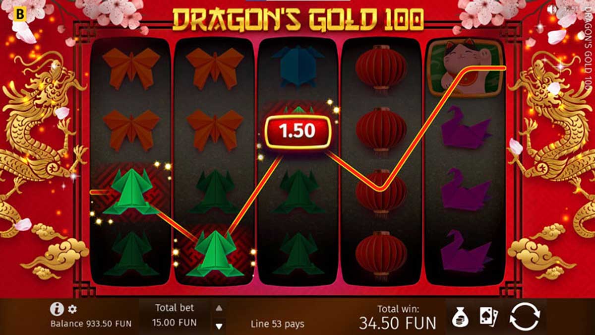 Dragon's Gold 100 slot machine game