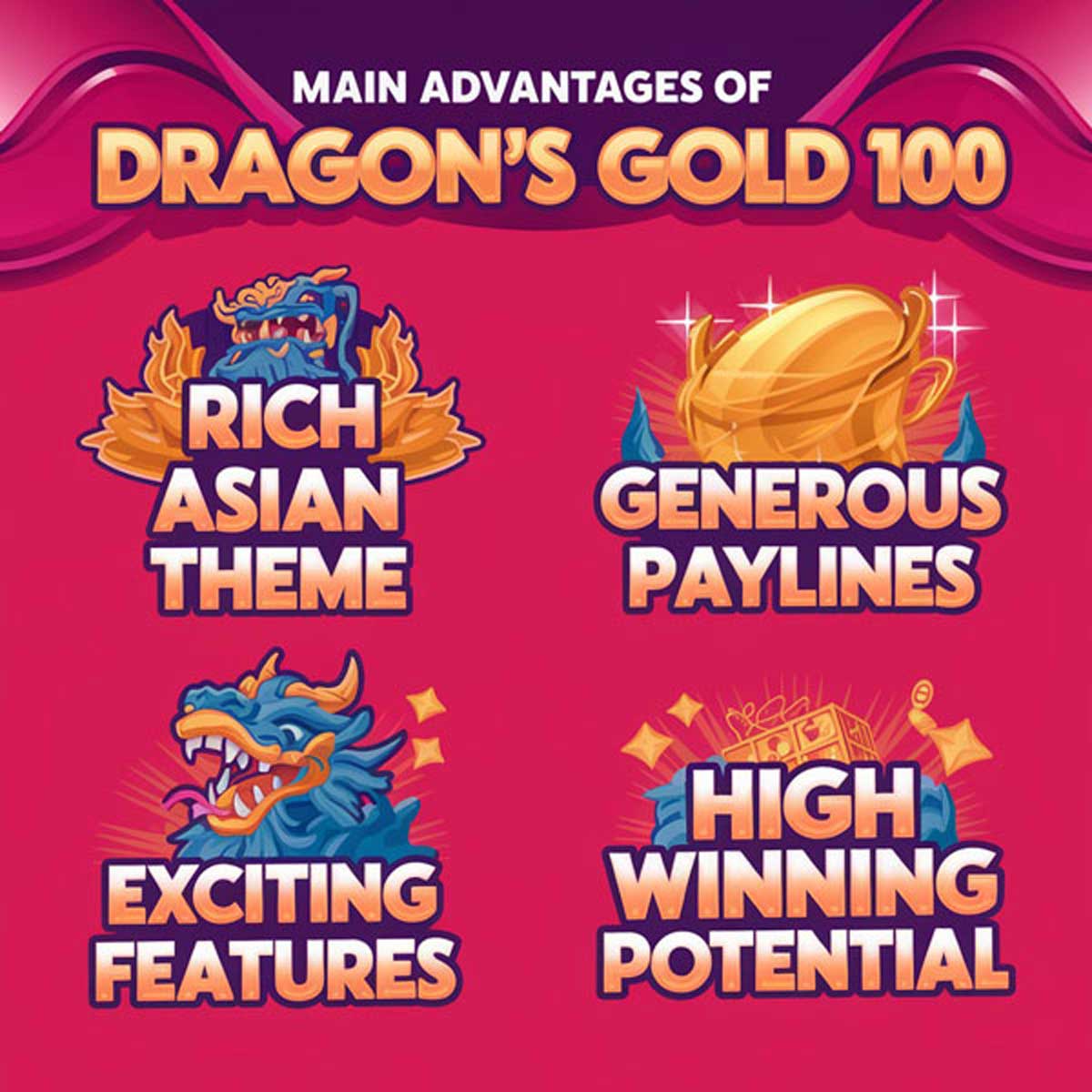 Dragon's Gold 100 slot machine game