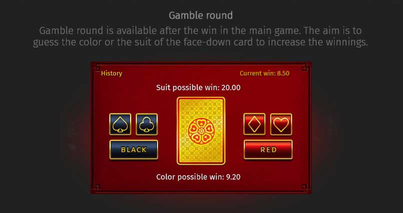 Dragon's Gold 100 slot game gamble round